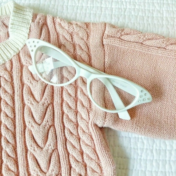 Granny Costume 3-4 Toddler "100th Day" Sweater + Glasses - Picture 2 of 3